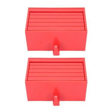 Imagem de Yosoo Titular de Chave Decorativa, Organizador de Chave de Parede de Forma de Carro de Garagem para Carro de Brinquedo Com Fechamento Magnético, Sala de Armazenamento ou Garagem (vermelho)