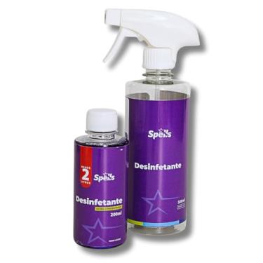 Imagem de Kit Desinfetante Concentrado (200ml) rende 2 litros e Borrifador de 500ml