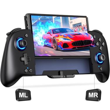 Imagem de Gammeefy Switch Controllers Compatible with Nintendo Switch/Switch OLED, One-Piece Joypad Controller Replacement for Switch Pro Controller with 9 Lights Color, s