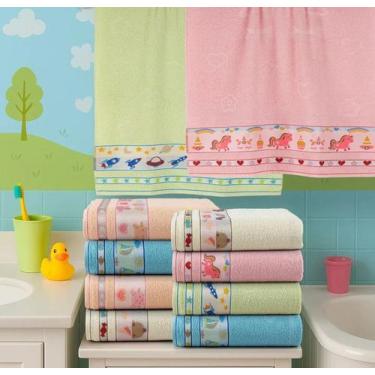 Imagem de Toalha Infantil Kids Estampada Modelo para Meninas e Meninos - DE'LIMA
