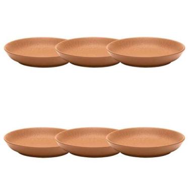 Imagem de Jogo de 6 Pratos Fundos 20,5cm Oxford Flat Estrela do Mar