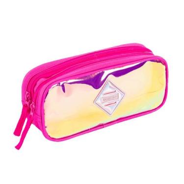 Imagem de Estojo escolar c/ 2 compartimentos sestini girls rainbow - sestini