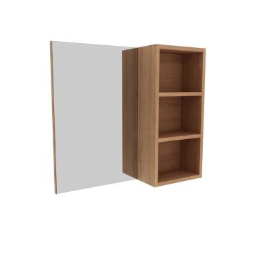 Imagem de Espelheira Suspensa para Banheiro 60cm com 3 Nichos BN3609 Amêndoa - Tecno