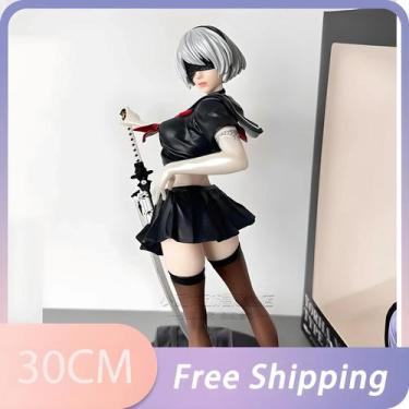 Imagem de 30CM Nier Automata Yorha No 2 Tipo B 2B PVC Estatueta Gk Estátua Model