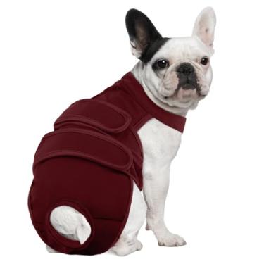Imagem de Leletail Fraldas para cães, reutilizáveis, laváveis, menstruais, com suspensório, calcinhas ajustáveis para cães antiassédio, fraldas para cães para incontinência, ciclos de calor ou cães idosos