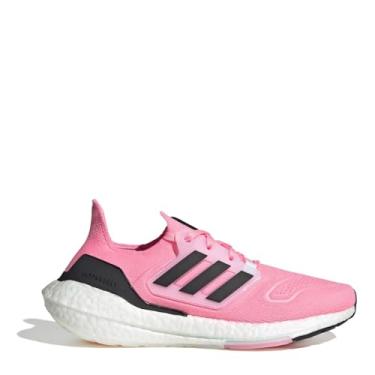 Imagem de adidas Tênis de corrida feminino Ultraboost 22, 36 UA, Beam Pink Core Preto Ftwr Branco, 35