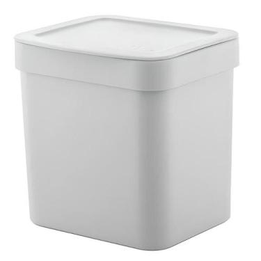 Imagem de Lixeira Para Pia De Cozinha Trium 2,5 Litros LX500 - Ou, Branco
