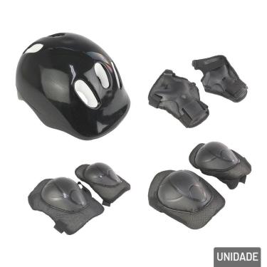 Imagem de KIT de Proteção Radical Infantil 7 Pçs Preto - Tudo em Caixa