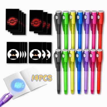 Imagem de Party Favors Invisible Ink Pen Spy Game para crianças de 6 a 13 anos -