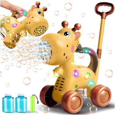 Imagem de Máquina de bolhas Nicmore Giraffe Design com luzes intermitentes