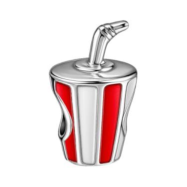 Imagem de BlingNuts Pingente feminino I Love Drink Beer Hot Coco Chocolate Coke compatível com pulseiras Pandora Charms, One Size, Aço inoxidável, Sem Pedra Preciosa