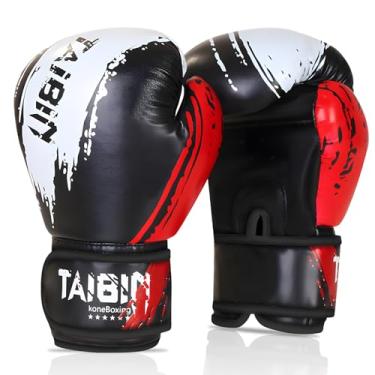 Imagem de Luvas de boxe infantis, luvas de boxe de 170 g para crianças, meninos, meninas, jovens, jovens, luvas de treinamento de poliuretano para saco de pancadas, kickboxing, muay thai, karatê, MMA, preto