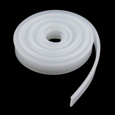 Imagem de Oedema Varredura inferior da porta do chuveiro 395 cm de comprimento, à prova d'água, tira de vedação de silicone para porta de vidro de banheiro, transparente