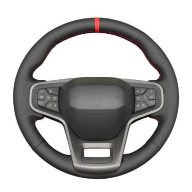 Imagem de MEWANT Capa de volante compatível com couro genuíno Ford Bronco 2021-2024