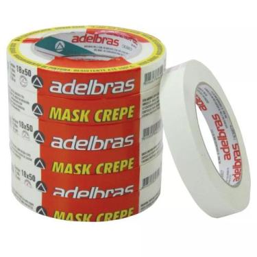 Imagem de Fita Crepe ADELBRAS Alto Adesiva Multiuso 18mm x 50m