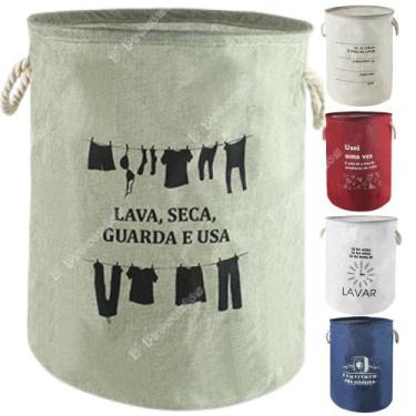 Imagem de Cesto Roupa Suja Dobrável Organizador De Brinquedo 60 Litros - D' Pres