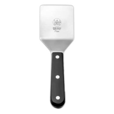 Imagem de DUE BUOI Small Square Flexible Spatula - Blade 2.56" X 2.56" - Solid stainless steel - Professional quality restaurant - Kitchen bbq grill griddle Hamburger - Full Tang Triple Riveted. ICQ Approved.