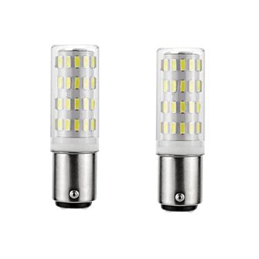 Imagem de 2 lâmpadas de LED para máquina de costura Ba15d, lâmpada de 5 watts, base de baioneta B15 B15D, lâmpada de substituição de halogênio T3/T4/C7/S6, AC100V-240V, branco claro 6000K, equivalente a 50W