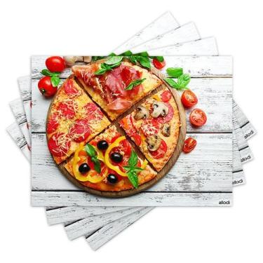 Imagem de Jogo Americano com 4 peças - Pizza - 1698Jo - Allodi