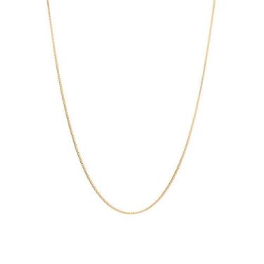 Imagem de Cordão Rommanel Feminino Longo Veneziana 90cm Banhado Ouro