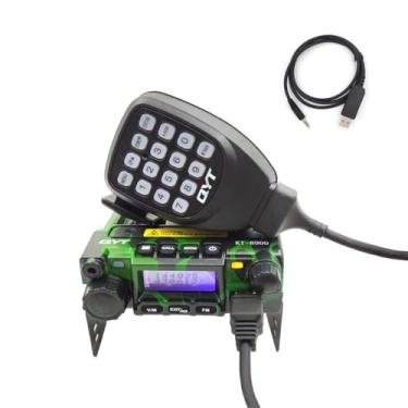 Imagem de QYT Mini transceptor de rádio móvel KT8900 de banda dupla VHF/UHF 25W 200CH Walike Talkie Camuflagem Cor