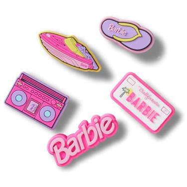 Imagem de Crocs Amuletos de sapato com personagens Jibbitz, Barbie Retro, tamanho único, Barbie Retrô, One Size