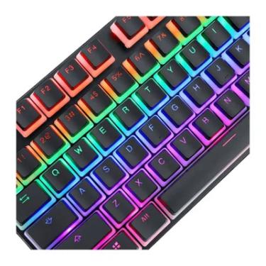 Imagem de Teclas Para Teclado Mecânico A130, Double Shot, ABNT 2, 104 Teclas, PBT, Scarab Redragon - Preto