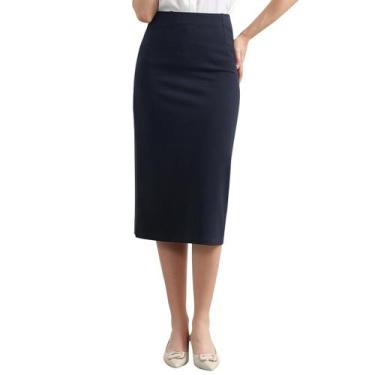Imagem de Saia lápis ZXIHZF Classic Stretch Line Business Casual