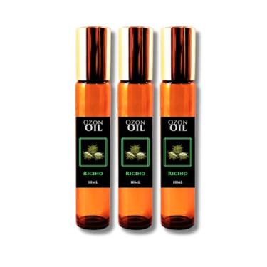 Imagem de Óleo de Rícino Ozonizado 10ml Kit 3 Por 2! Roll-on Para sobrancelha – Cabelos Mais Fortes, Saudáveis e Nutridos