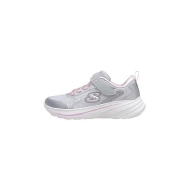 Imagem de Skechers Tênis feminino Wave 92, Cinza claro, 13 Little Kid