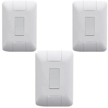 Imagem de 3 Conjunto Aria 4x2 1 Pulsador Campainha Vertical Tramontina