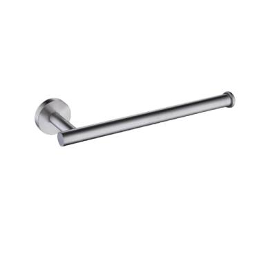 Imagem de Conjunto de acessórios para banheiro em ouro escovado, suporte para toalhas de parede em aço inoxidável, suporte para papel higiênico, gancho para roupão, anel para toalhas escovado