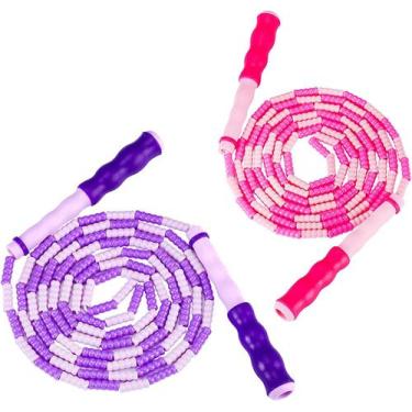 Imagem de Pacote com 2 cordas de pular para equipamentos de ginástica, pular cor