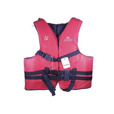 Imagem de Colete Salva Vidas Hiper Pesca Com Ziper EAF Suporta 100KG Feito Em Nylon