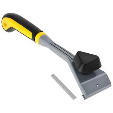 Imagem de Raspador de carboneto, raspador de tinta de 2 1/5.1 cm, raspador de tinta de dois gumes, raspador ergonômico premium de carboneto com lâmina de substituição e alça antiderrapante para remover madeira