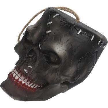 Imagem de Cranio Caveira Halloween Assustador Sensor Led Som Movimento Acende os Olhos Assusta Decoraçao Casa Loja Festa