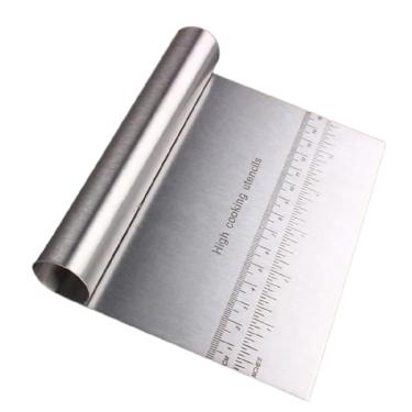 Imagem de Cortador De Massas Aço Inox Com Régua Medidor Escala Massa 15cm