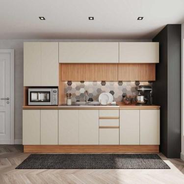 Imagem de Cozinha Modulada 5 Peças com Armários, Balcões e Torre Quente Aroeira 