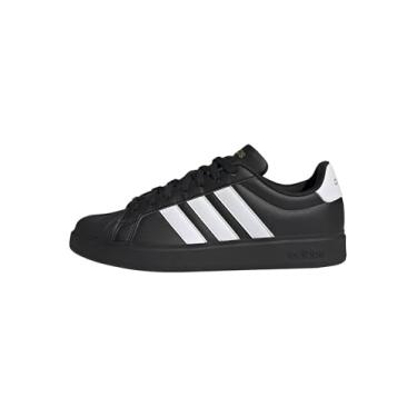 Imagem de adidas Tênis masculino Streetalk, Preto/Branco/Ouro Fosco, 45