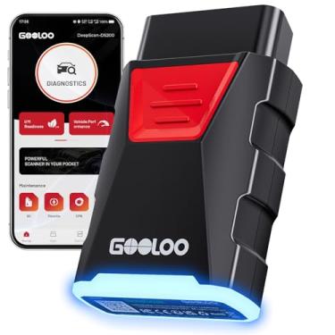 Imagem de GOOLOO DS200 OBD2 Scanner ferramenta de diagnóstico, Bluetooth sem fio, todos os sistemas de diagnóstico para iOS e Android, controle bidirecional, 8+ hot reset, guias de reparo, leitor de código