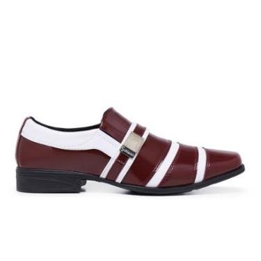 Imagem de Sapato Social Masculino Bico Fino Com Fivela Verniz-Masculino