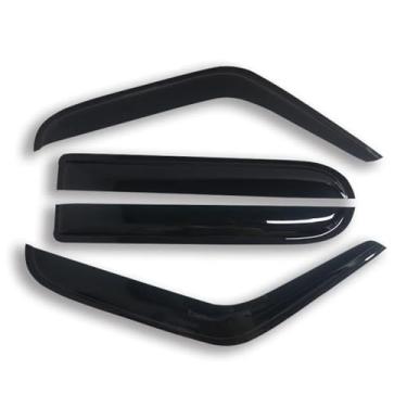 Imagem de GRJQRKHZ Defletor de janela lateral de carro para cubo N&issan 2002-2006 Weathershied viseira de porta vento sol proteção chuva janela lateral defletores de vento