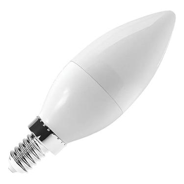 Imagem de 2X Luminatti - Vela Leitosa Led 6W 2700K Bivolt E14