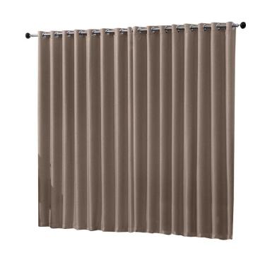 Imagem de Cortina Blackout Em Tecido 7 Metros Quarto Sala Lazer Bege