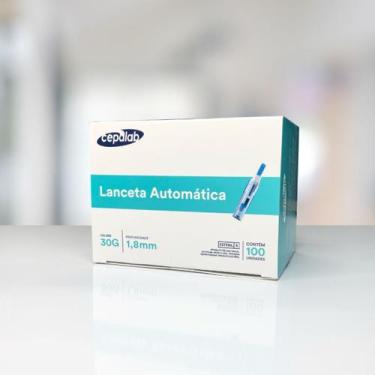 Imagem de Lanceta Automática 30G Com 100und Furar Dedo Automática - Cepalab
