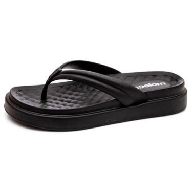 Imagem de Chinelo Moleca Flatform Casual Leve, 36, Preto