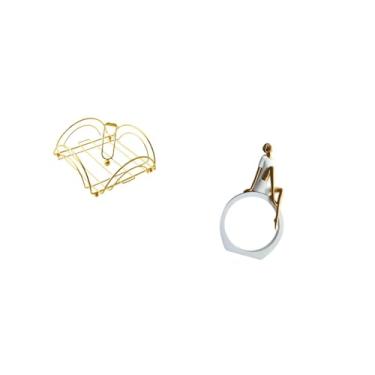 Imagem de Fenteer Porta-guardanapos de Papel, Armazenamento de Mesa com Braço Pesado, Dispensador Plano E Estatueta de, Estátua Feminina, Centro de Mesa, Leitor