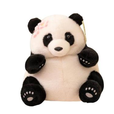 Imagem de Brinquedo de pelúcia Cartoon Panda Stuffed Bich 25 cm para crianças - 