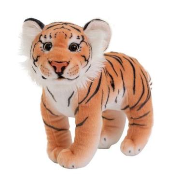 Imagem de Boneca de pelúcia Realistic Tiger de 30 cm para crianças - Yiweisai