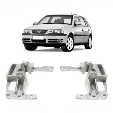 Imagem de Kit 2 Suportes Maçaneta Interna Porta Gol 2002 A 2005 Ferro - Un / 2 [f103]